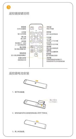 TCL 遥控器外观说明-3
